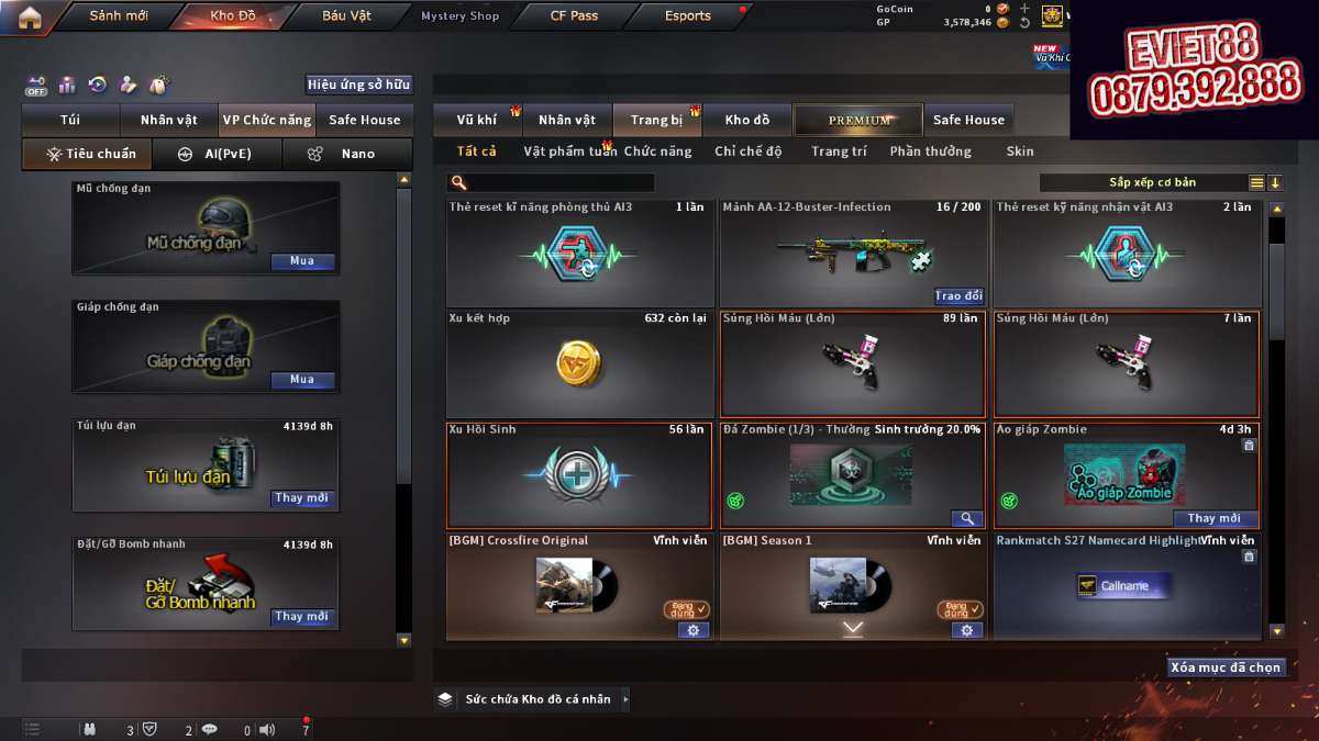shop acc cf uy tin gia re